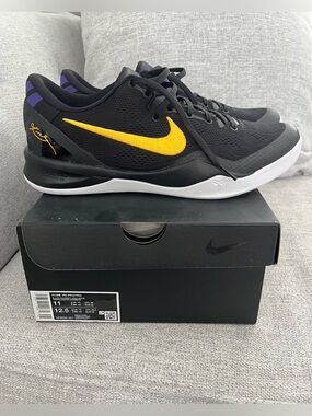 NEW Nike Kobe 8 Protro Sneaker Lakers Away Size 11 Black University Gold HF9550
